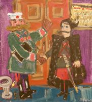 Буденный и Чапаев 65х60